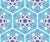 Christmas crochet - snow flake blue by pakantahandmade Image