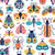 Children Collection:  A collection of bugs, dragonfly, moth, beetle, ladybug, butterfly in primary colors to garner the attention of curious children with a white background. Image