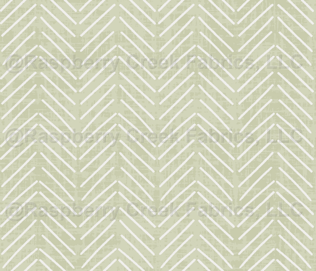 Mesa Chevron Aloe Fabric, Raspberry Creek Fabrics, watermarked