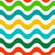 Colorful Wavy Stripes Sea Creatures Coordinate Image