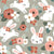Floral bunny by MirabellePrint / Sage background Image