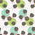Retro Round in White & Brown (Spring Colorway) - Seeing Spots Color-Blind-Friendly Collection by Patternmint Image