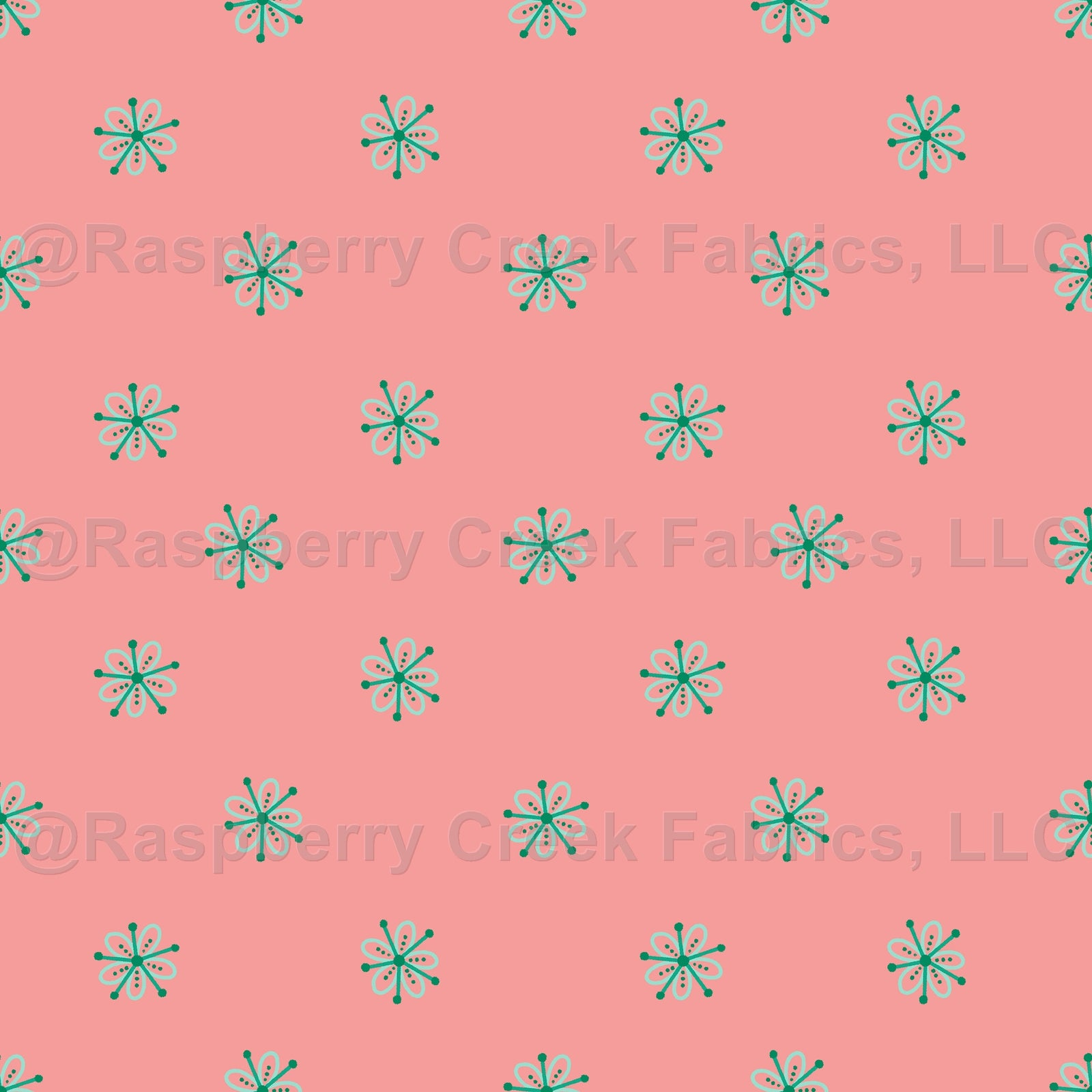 floral ice crystals pink