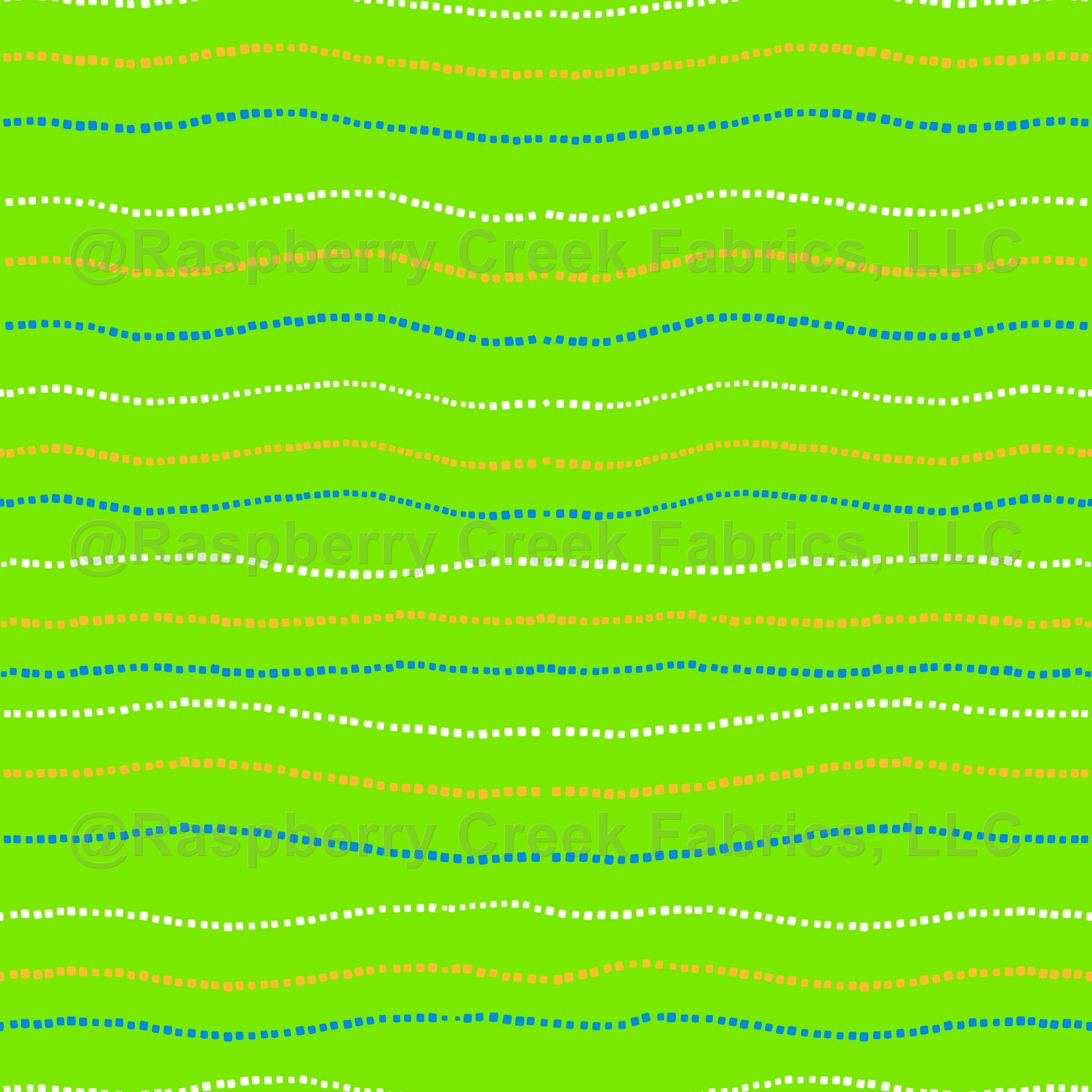 neon green, safe swim, swim, ocean, summer, bright, stripe, movement, dots, Florida, swimwear, blue, orange, boys, girls, wavy Fabric, Raspberry Creek Fabrics, watermarked