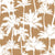 Palm trees  by MirabellePrint / White on mustard Image