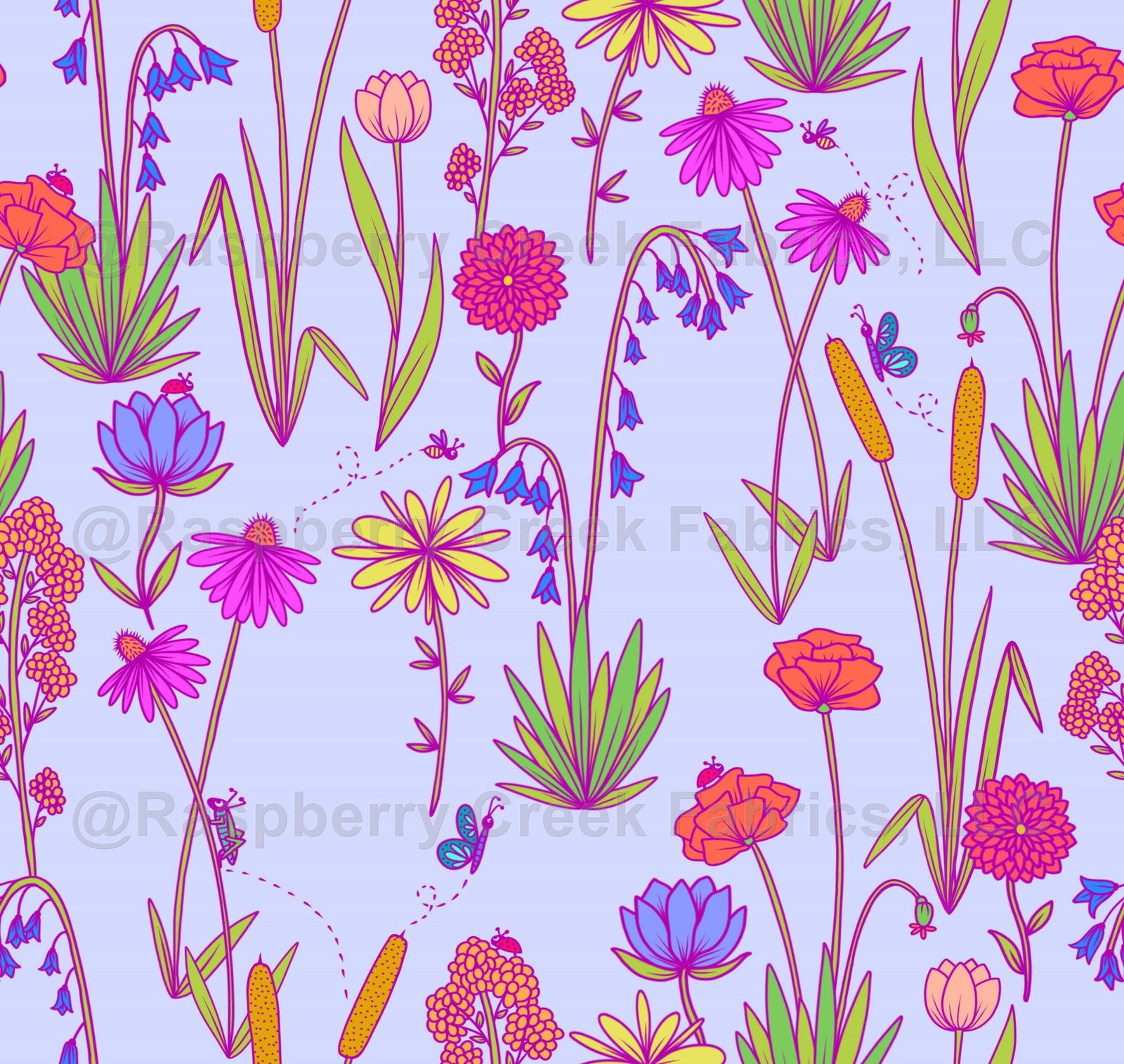 Wildflowers on Lavender