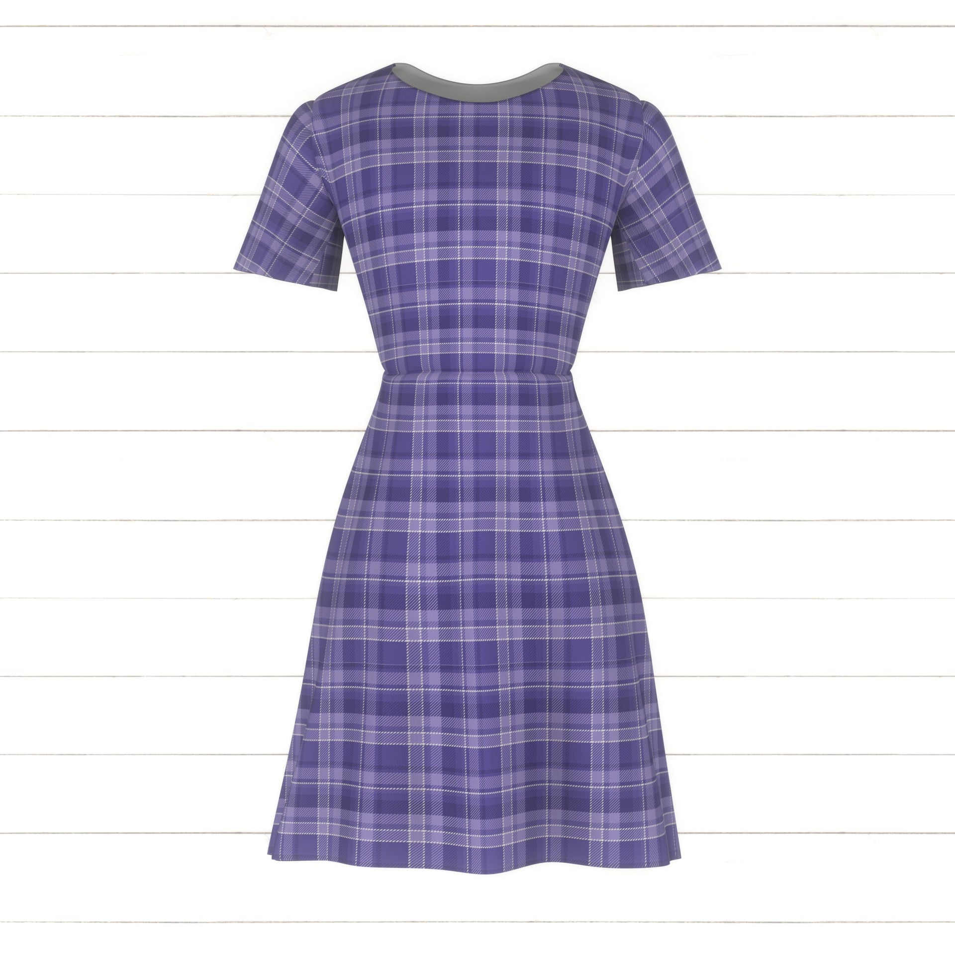 Lavender Purple and White Plaid Check Fabric, Raspberry Creek Fabrics