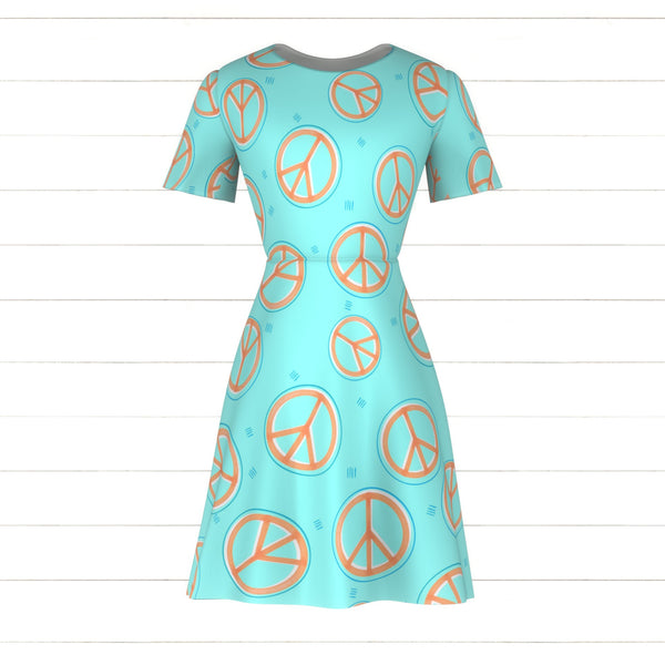 Peace Sign Raspberry peace sign, orange, aqua, turquoise, boys, girls, summer, groovy, swim ...
