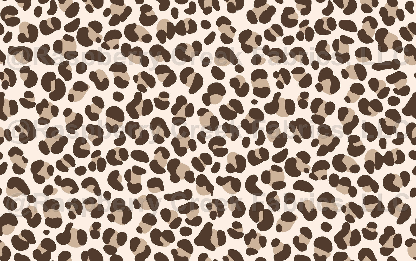Buttercup Leopard Fabric, Raspberry Creek Fabrics, watermarked
