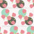 Retro Round in White & Pink (Spring Colorway) - Seeing Spots Color-Blind-Friendly Collection by Patternmint Image