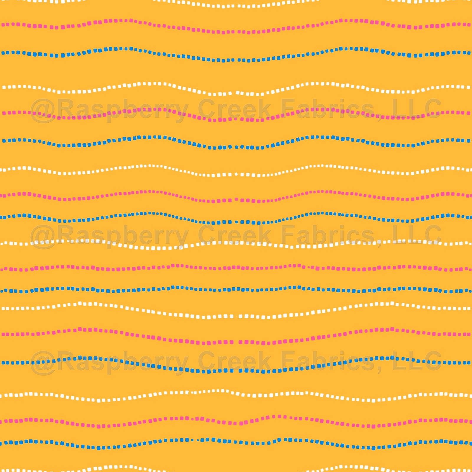 neon orange, safe swim, swim, ocean, summer, bright, stripe, movement, dots, Florida, swimwear, blue, orange, boys, girls, wavy Fabric, Raspberry Creek Fabrics, watermarked