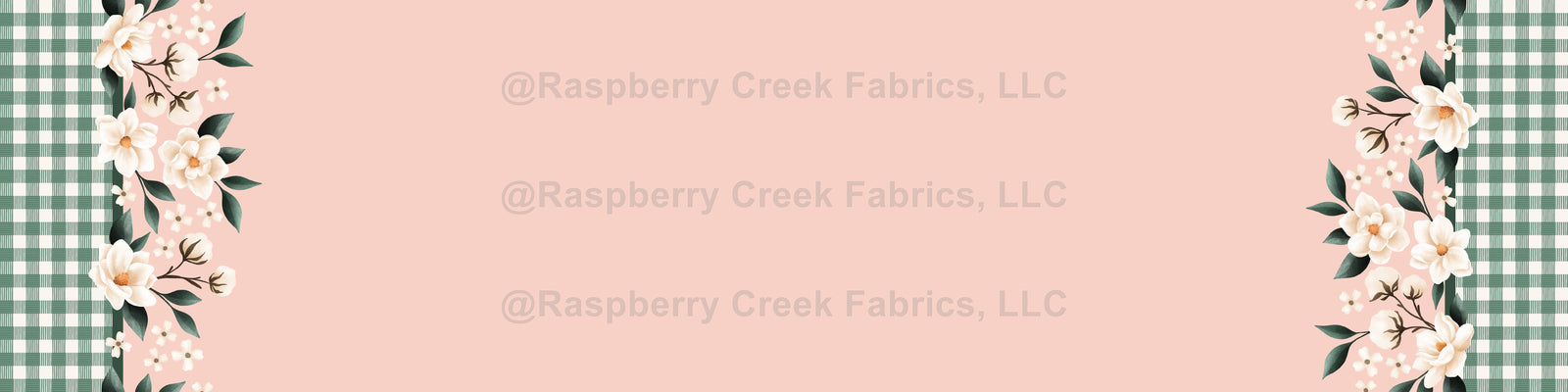 Down South Vertical Border Fabric, Raspberry Creek Fabrics, watermarked