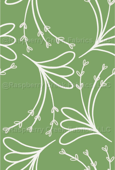 Dreams, Winter Light, Green, floral