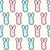 Pink and Blue Bunny Rabbit Peeps on Antique White Image