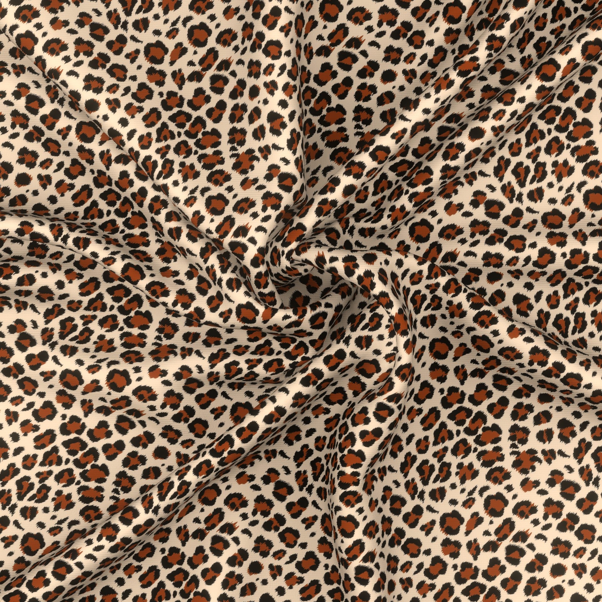 Black Leopard Animal Print Fabric, Raspberry Creek Fabrics