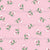 White and Bubble Gum Pink Flowers on Pink, Tropical Floral Oasis Collection Image