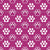 Puppy Dog Paw Prints on Berry Pink Image