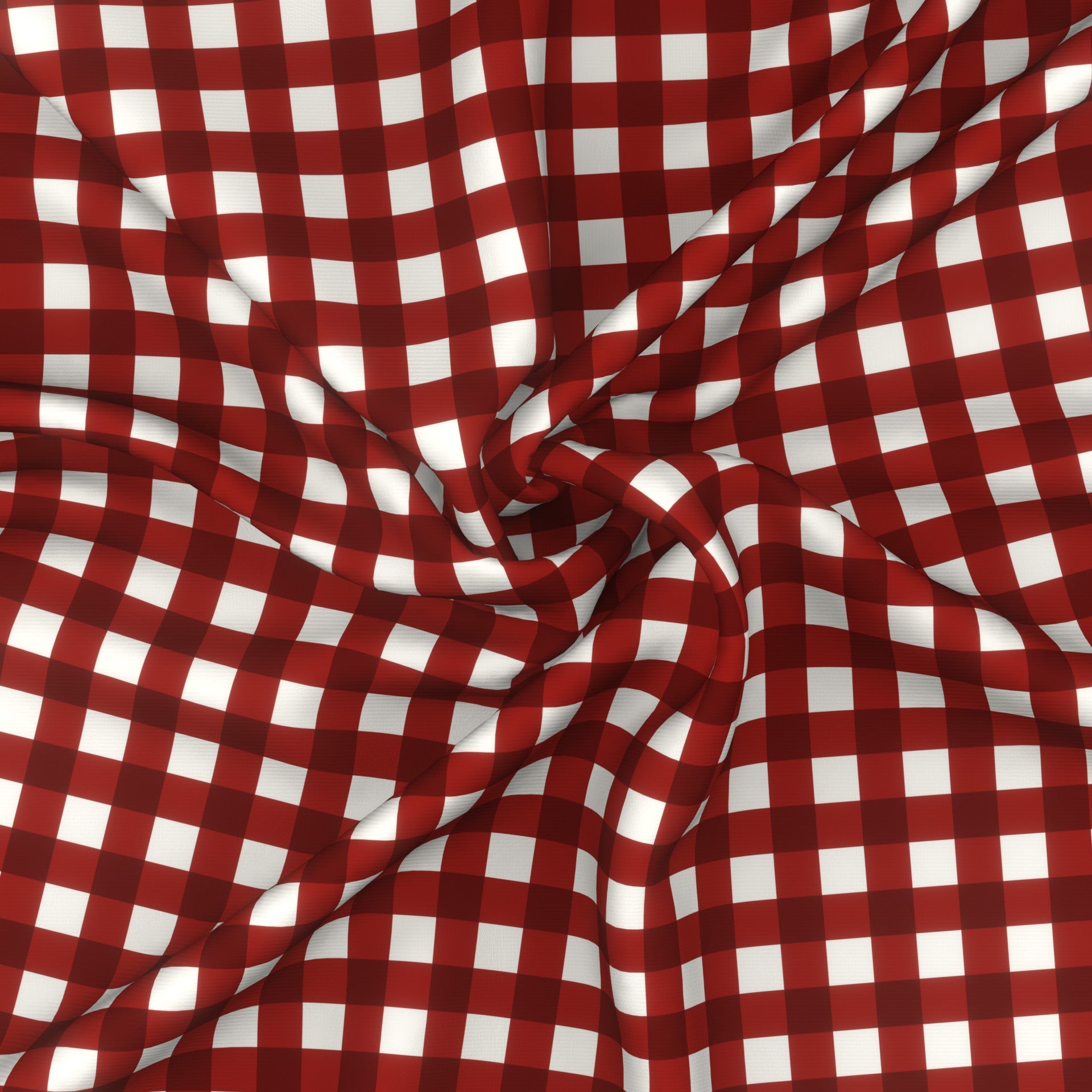 Red Gingham Fabric, Raspberry Creek Fabrics