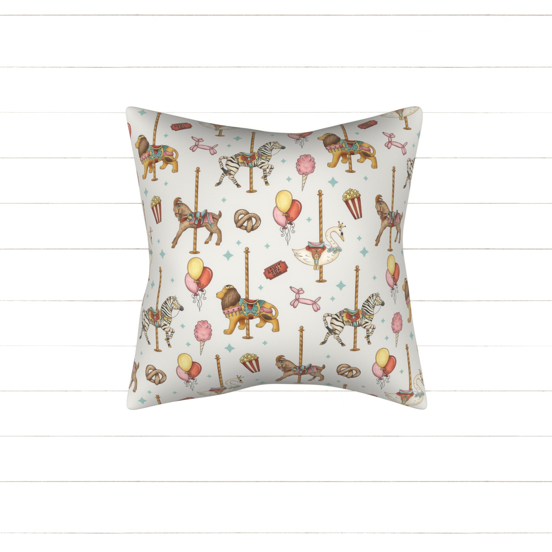 Carousel White Fabric, Raspberry Creek Fabrics