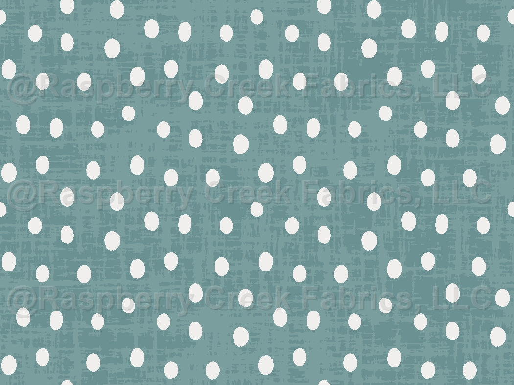 Mesa Dot Oasis Fabric, Raspberry Creek Fabrics, watermarked