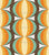 Geometric Retro Bubbles Fabric Image