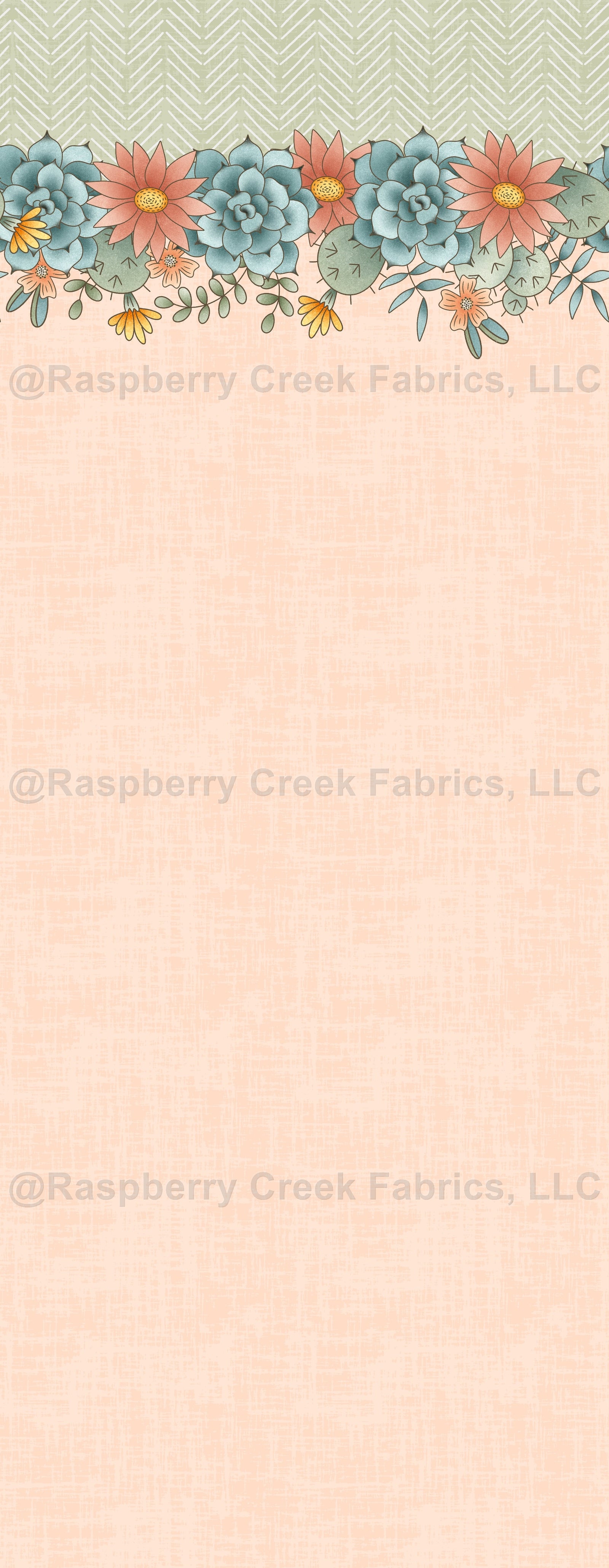 Mesa Single Border- Desert Floral Fabric, Raspberry Creek Fabrics, watermarked