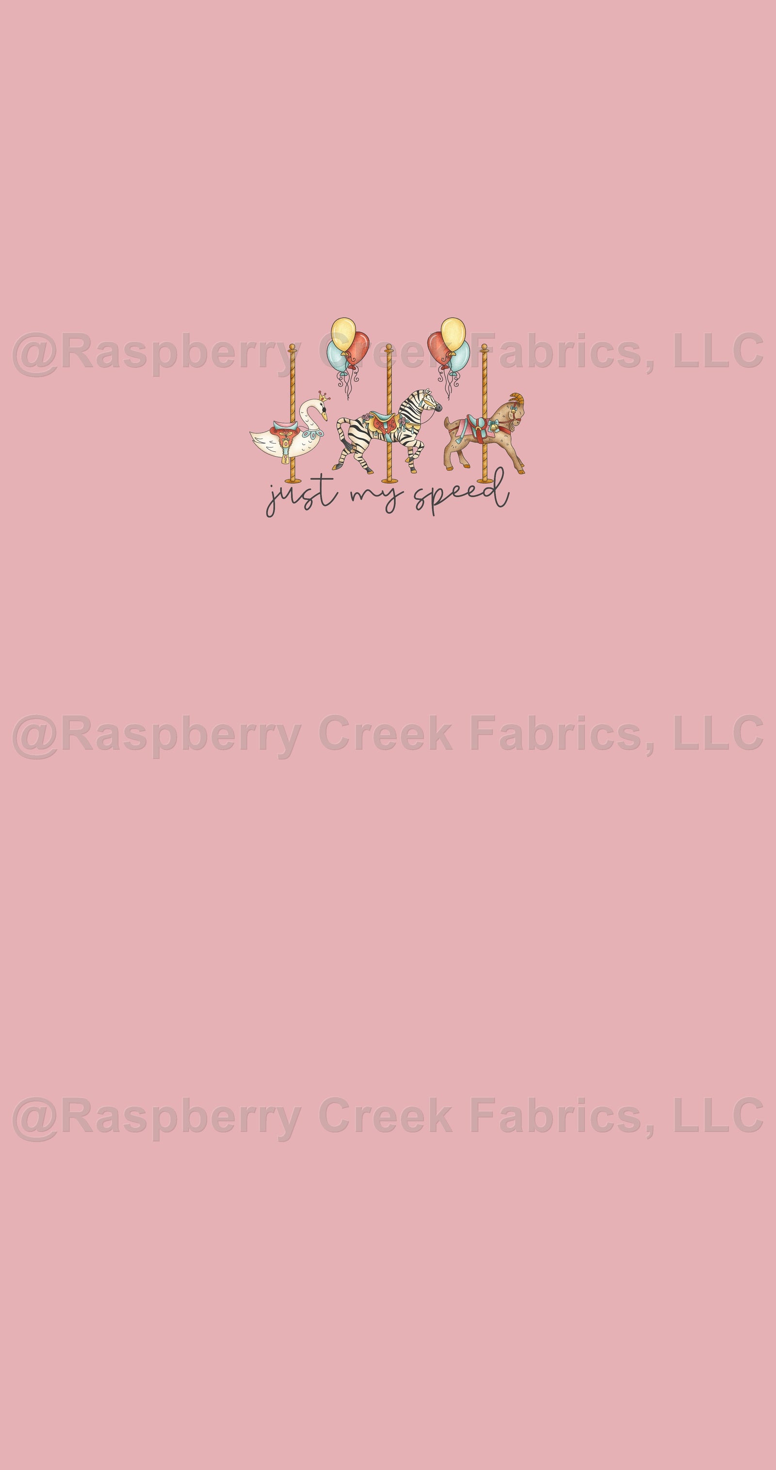 Carousel Panel- Just My Speed Fabric, Raspberry Creek Fabrics, watermarked