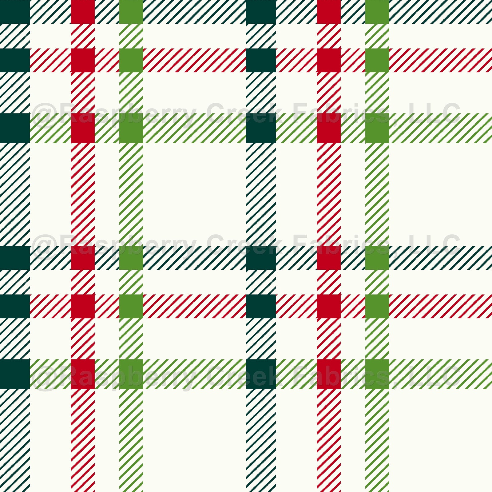 Holiday Tweed check plaid- red green by denesannadesign Wallpaper, Raspberry Creek Fabrics, watermarked