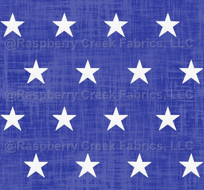 All American Stars Fabric, Raspberry Creek Fabrics, watermarked