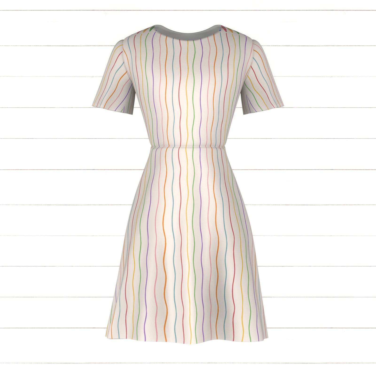 Back 2 School Crayon Stripe Single Border Fabric, Raspberry Creek Fabrics, watermarked