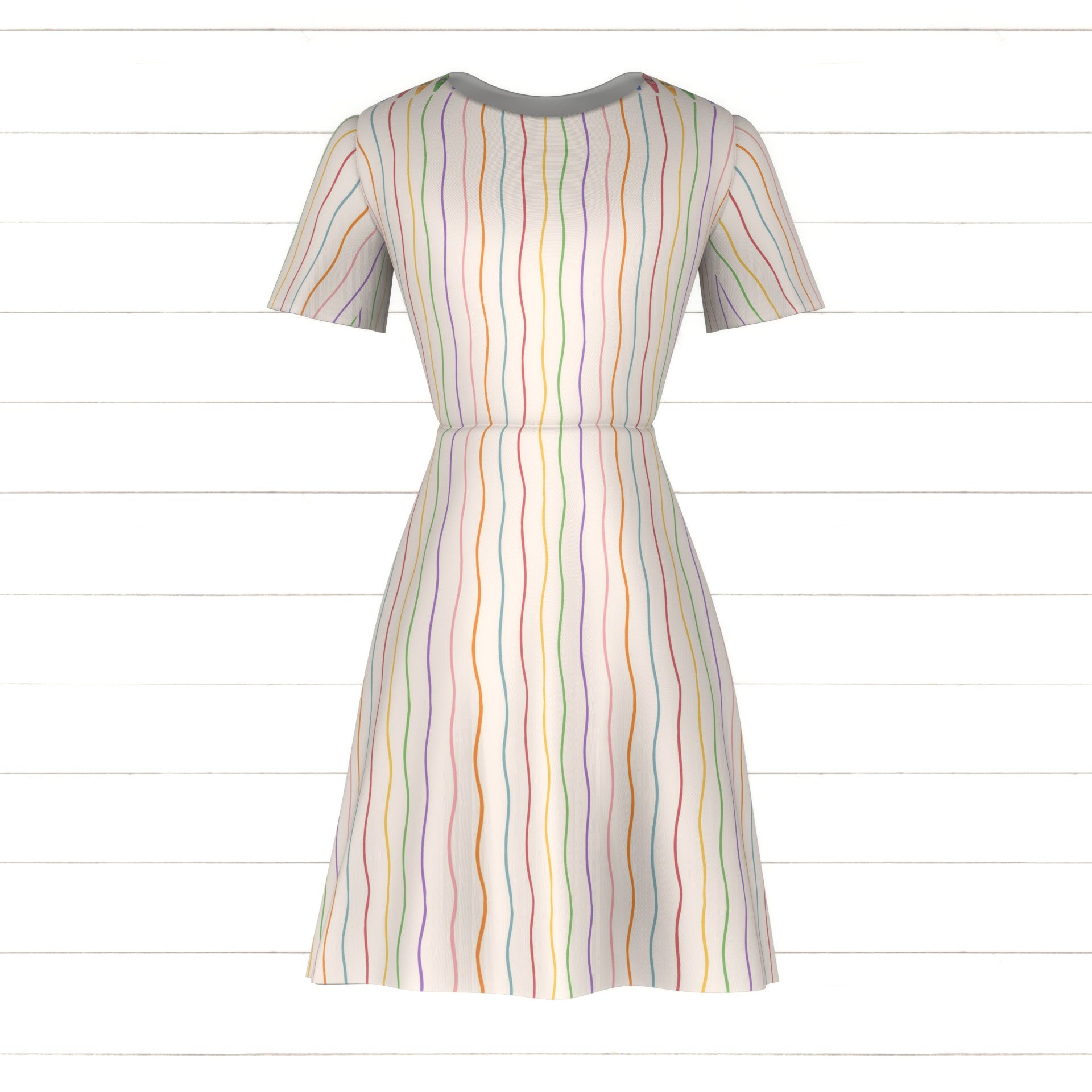 Back 2 School Crayon Stripe Single Border Fabric, Raspberry Creek Fabrics, watermarked