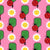 Red Ladybug Pickleballs Paddles and White Daisy Flowers on Pink Polkadots Image