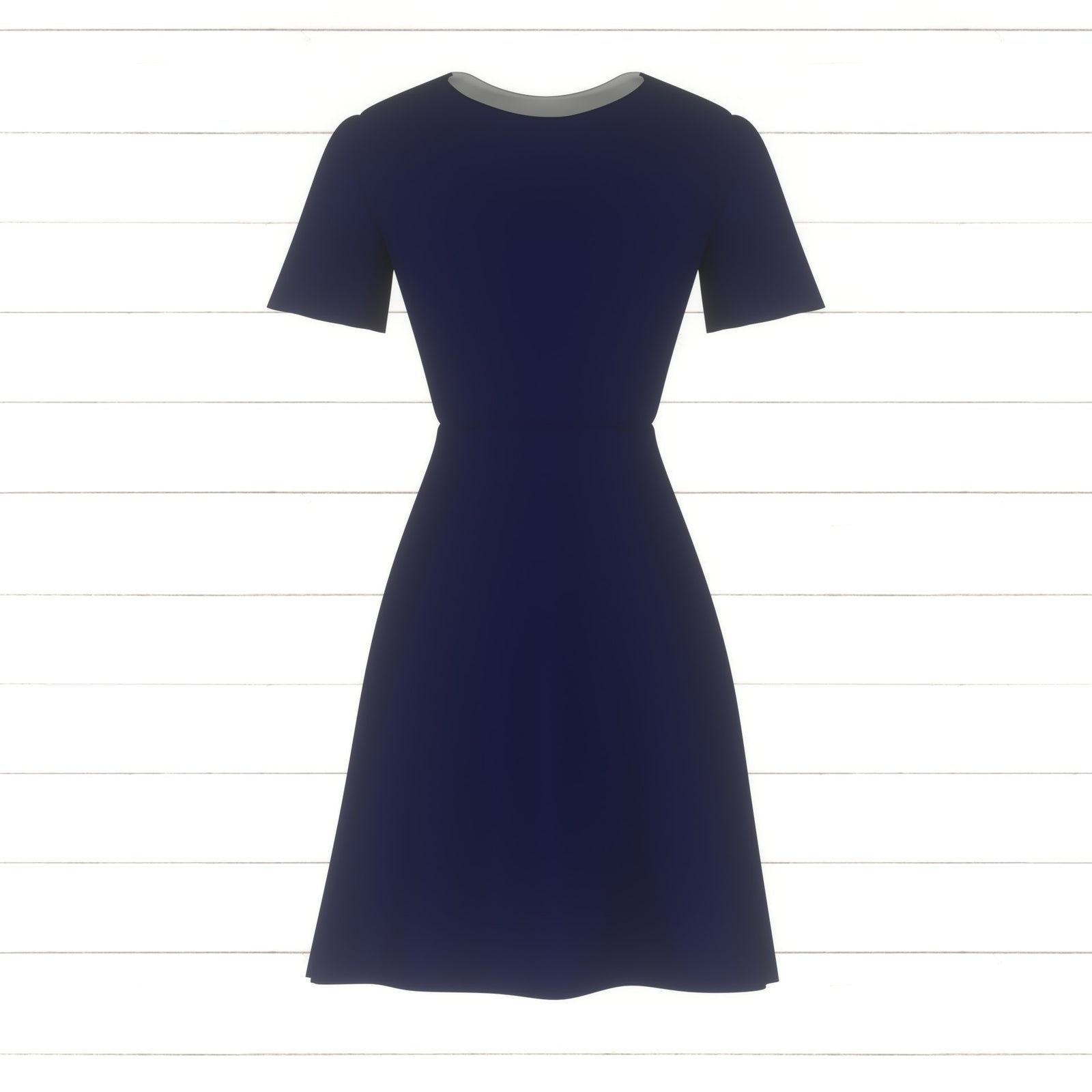 Solid - Navy Blue | Art Nouveau Collection