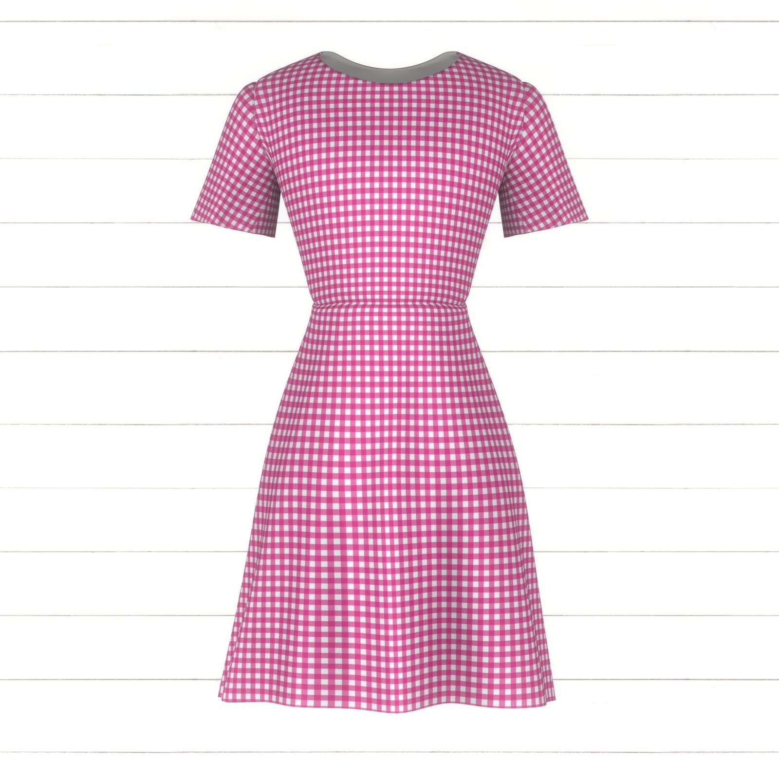 Gingham - Hot Pink