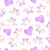 Ballet Slippers and Hearts Toss - Lavender Image