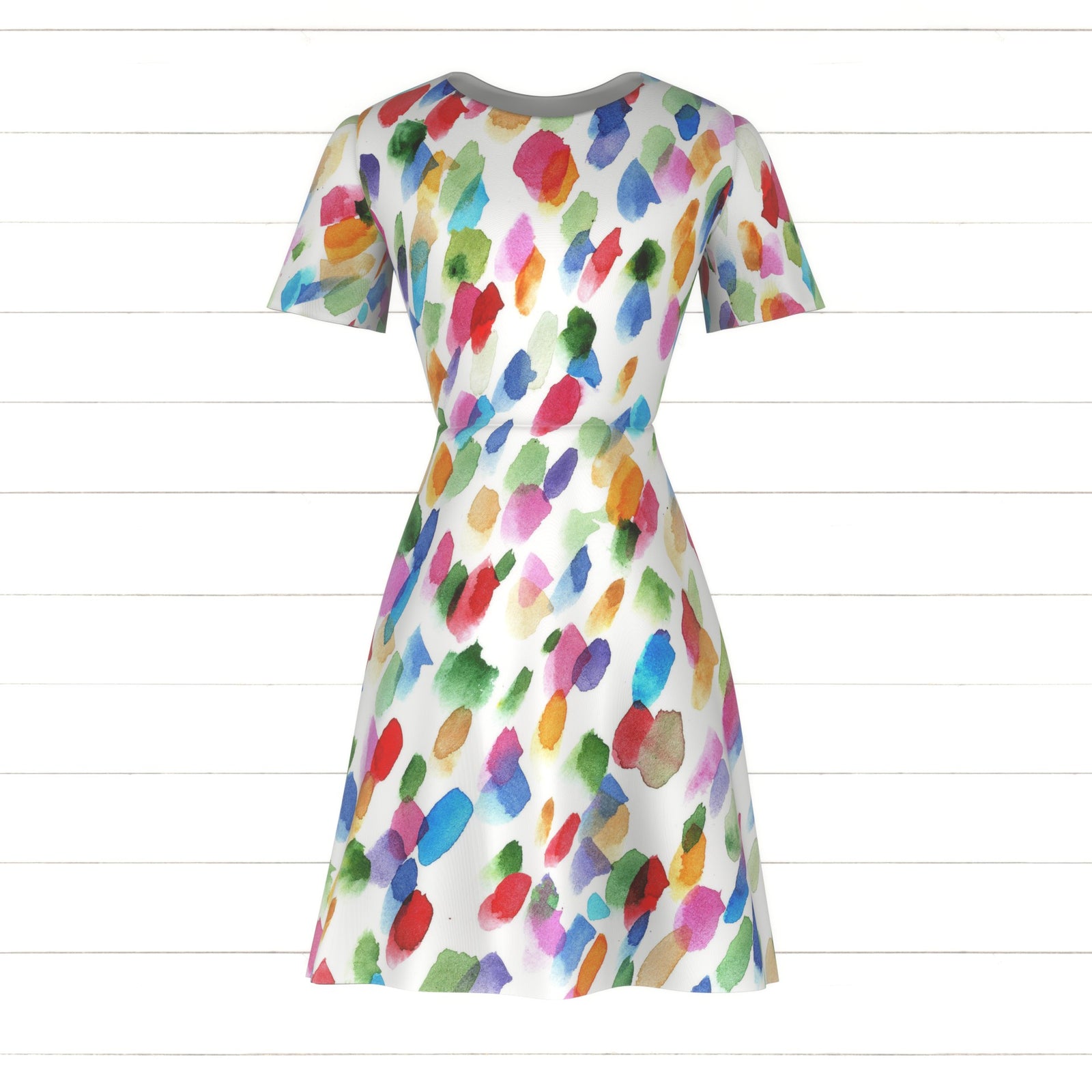 creative mess - watercolor rainbow brush strokes