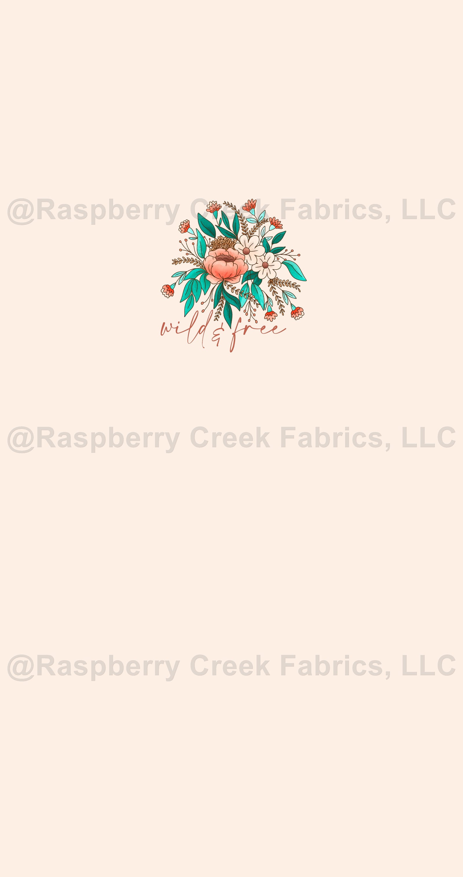 Buttercup Panel- Wild and Free Fabric, Raspberry Creek Fabrics, watermarked