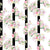Pink Wildflower Floral Black Stripes Image