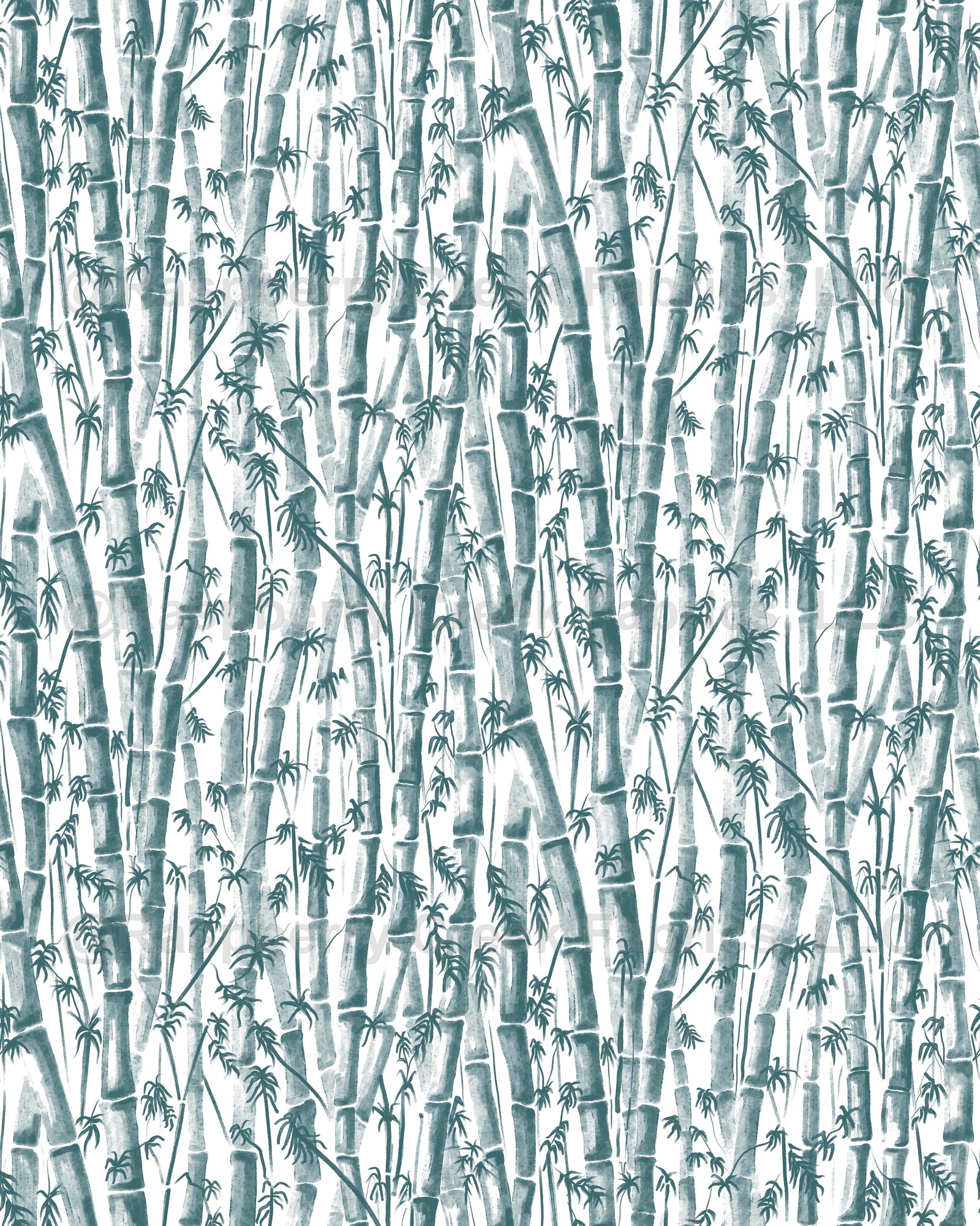 Bamboo Forest neutral green White Background by denesannadesign