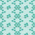 turquoise round small flower geometric repeat Image