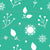 Holiday Floral and Snowflakes in pretty green Image