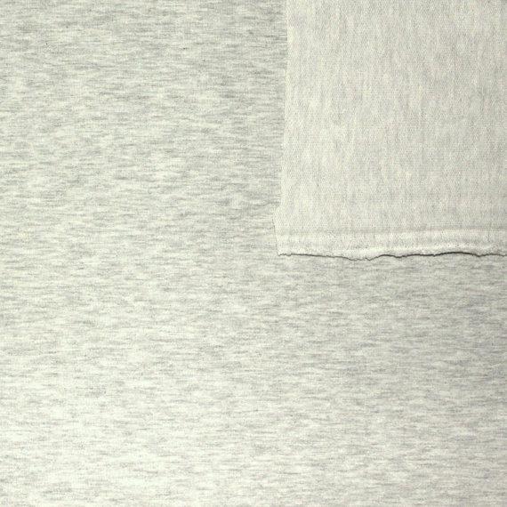 Solid Heathered Oatmeal 4 Way Stretch French Terry Knit Fabric With Spandex Fabric, Raspberry Creek Fabrics, watermarked, restored