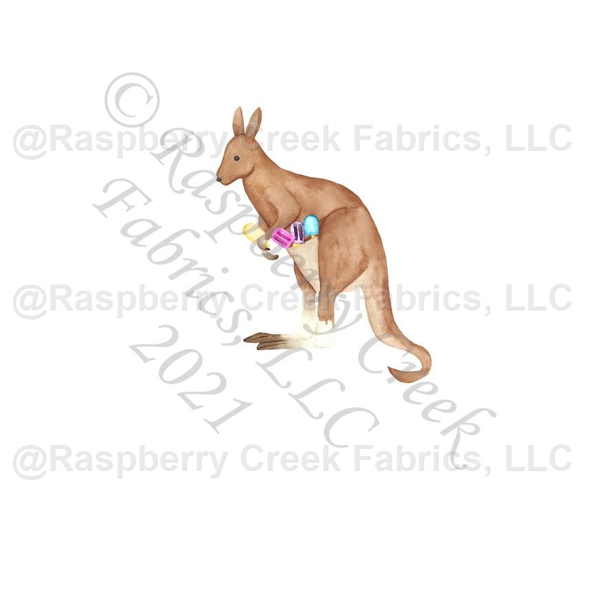 Tonal Brown Lilac Fuchsia and Blue Kangaroo Popsicle Panel, Summer Treats 2.0 By Brittney Laidlaw for Club Fabrics Fabric, Raspberry Creek Fabrics, watermarked