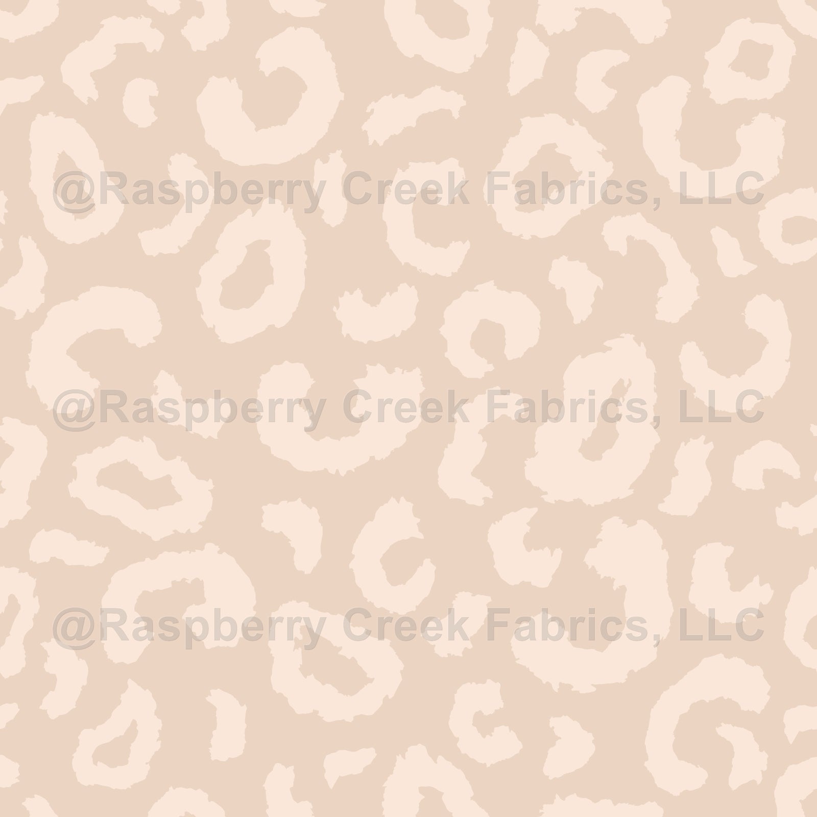 Large Ecru Light on Dark Leopard Print Wallpaper