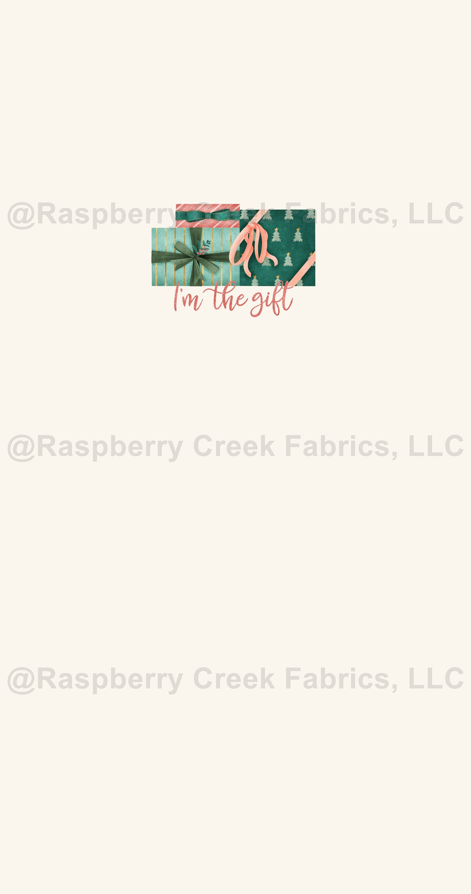 Merry Little Panel- The Gift Fabric, Raspberry Creek Fabrics, watermarked