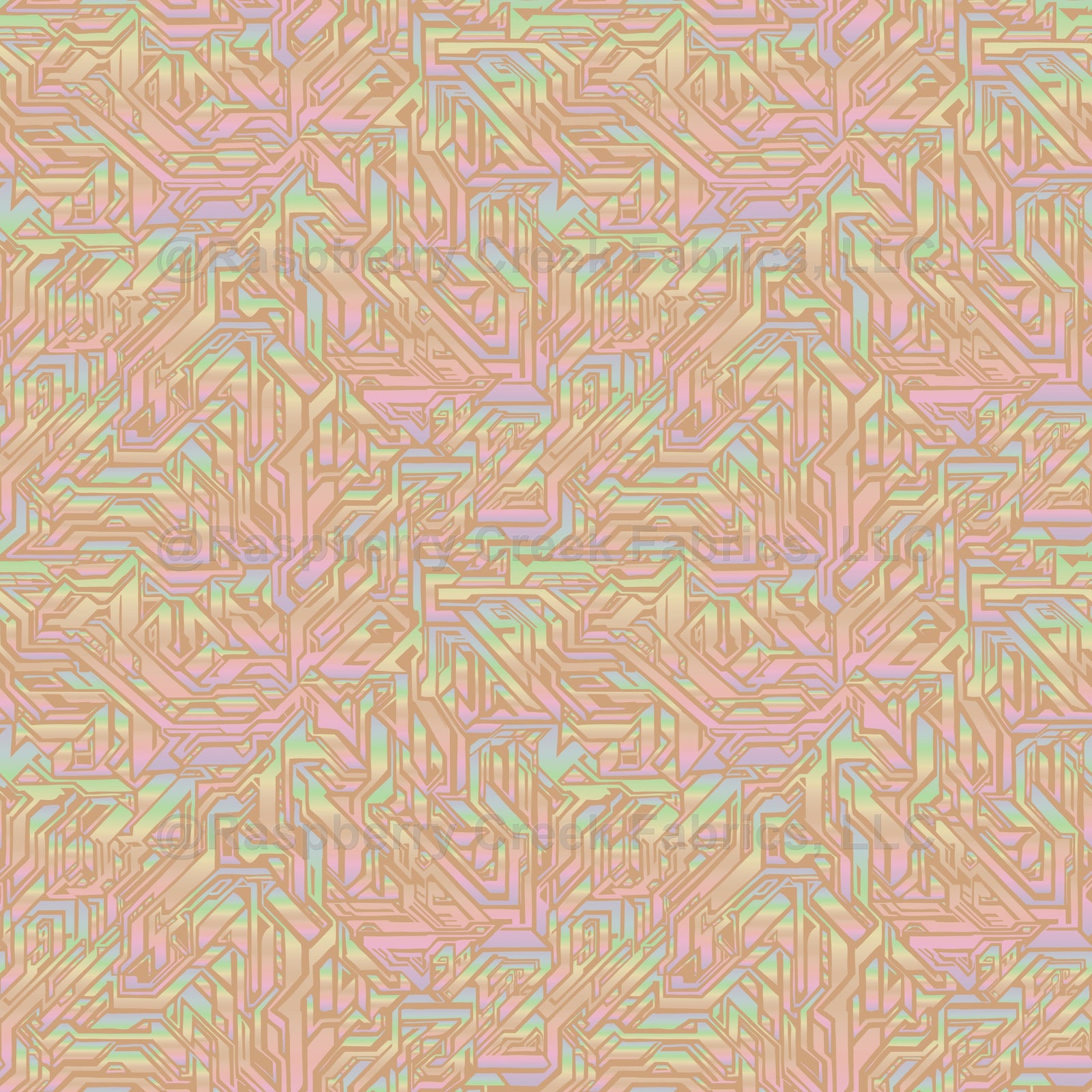 modern holographic pearl crystal maze on earthy chai
