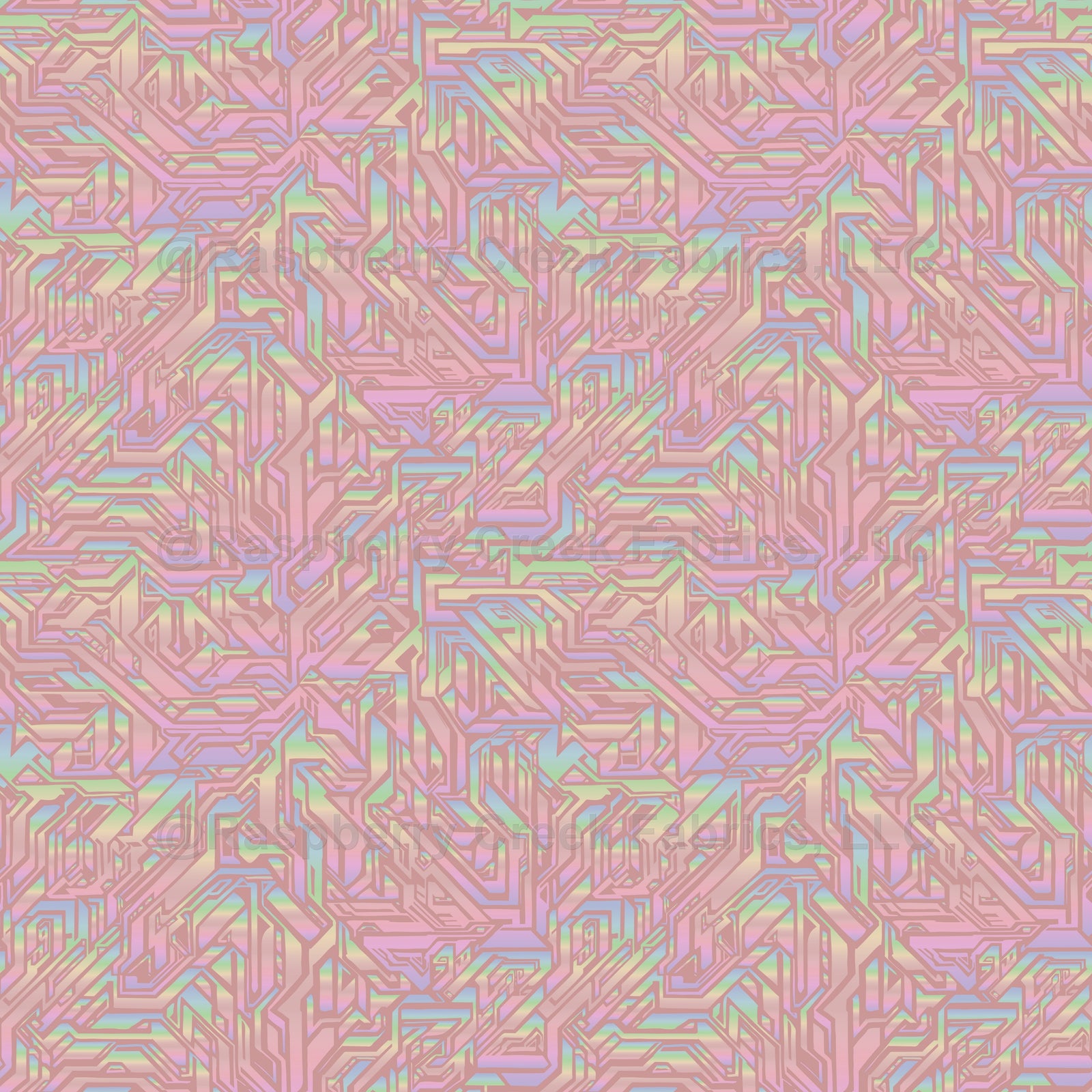 hologram pearl fantasy abstract crystal maze - dusty pink