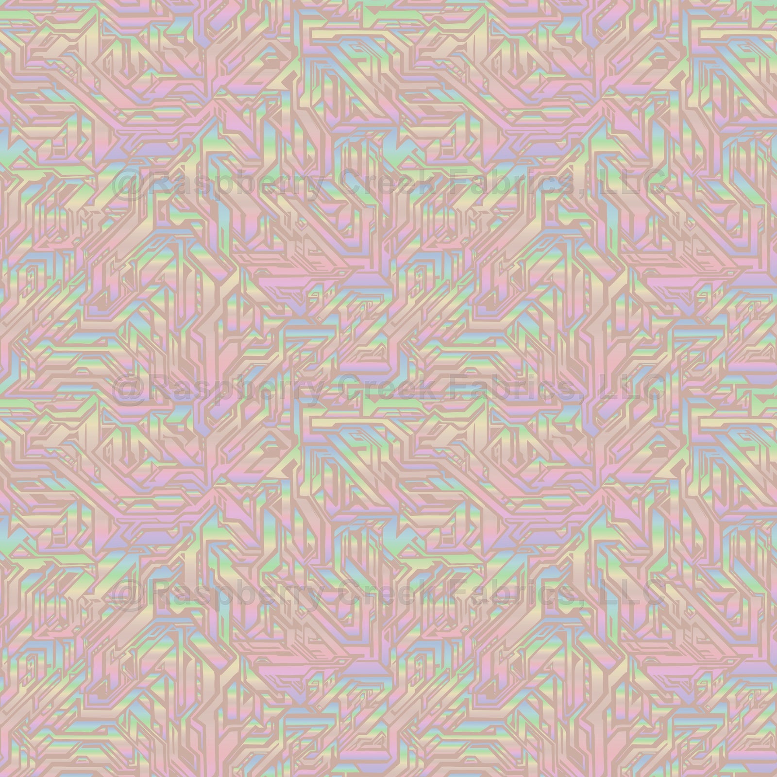 subtle modern crystal maze abstract fantasy pearlescent rainbows