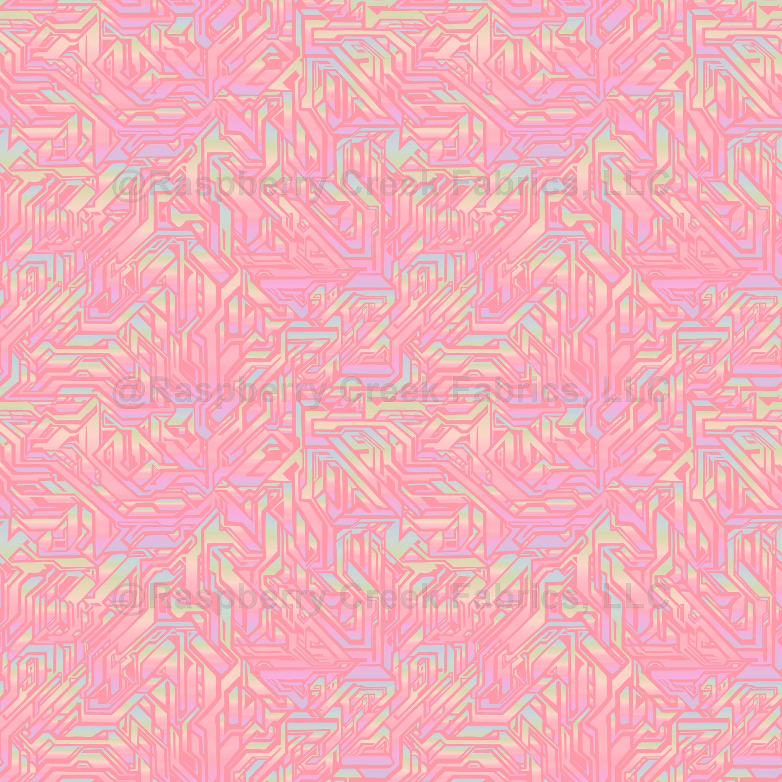 CRYSTAL MAZE PINK AND RAINBOW PEARL