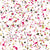 Petite Poinsettia Splatter on White Image